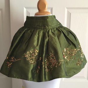 Signature Next Fancy Green Skirt with Sequins